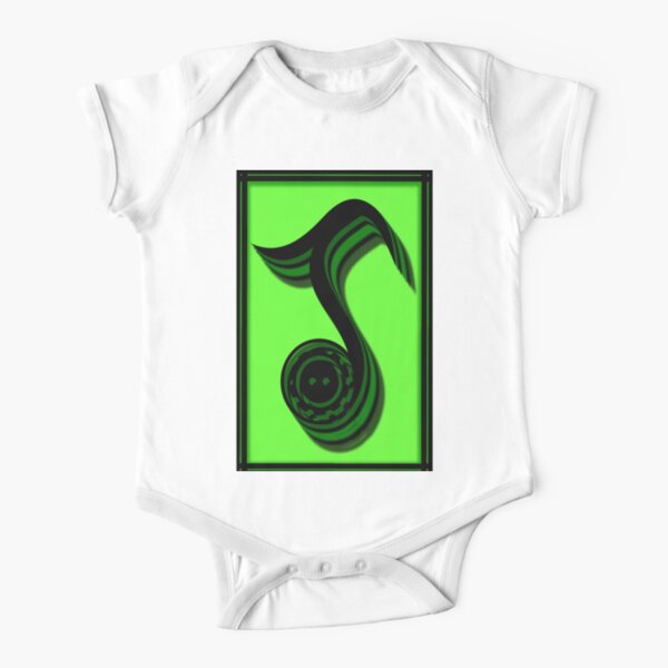 The Alphabet The letter J Short Sleeve Baby One-Piece