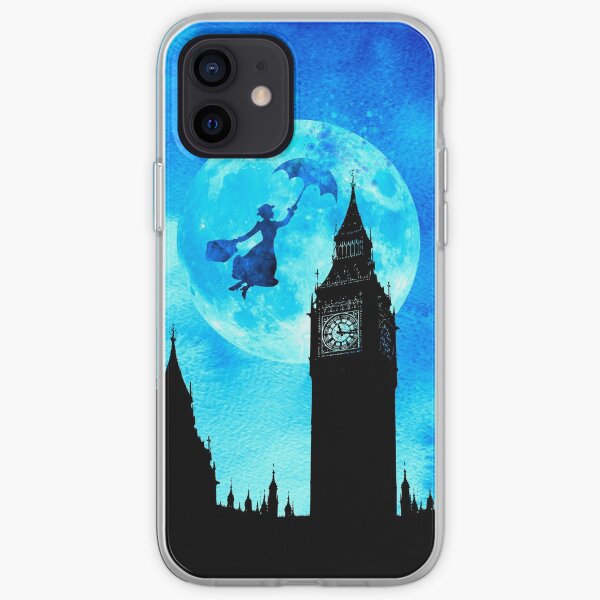 Magical Watercolor Night - Mary Poppins iPhone Soft Case