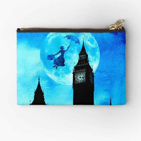 Magical Watercolor Night - Mary Poppins Zipper Pouch