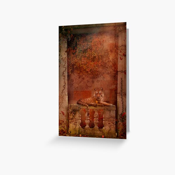 Tigra de la Rosa Greeting Card