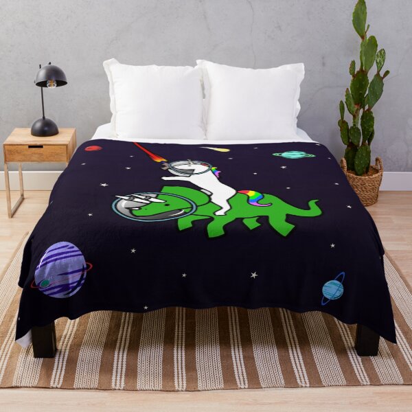 Item preview, Unicorn Riding Triceratops In Space designed and sold by jezkemp.
