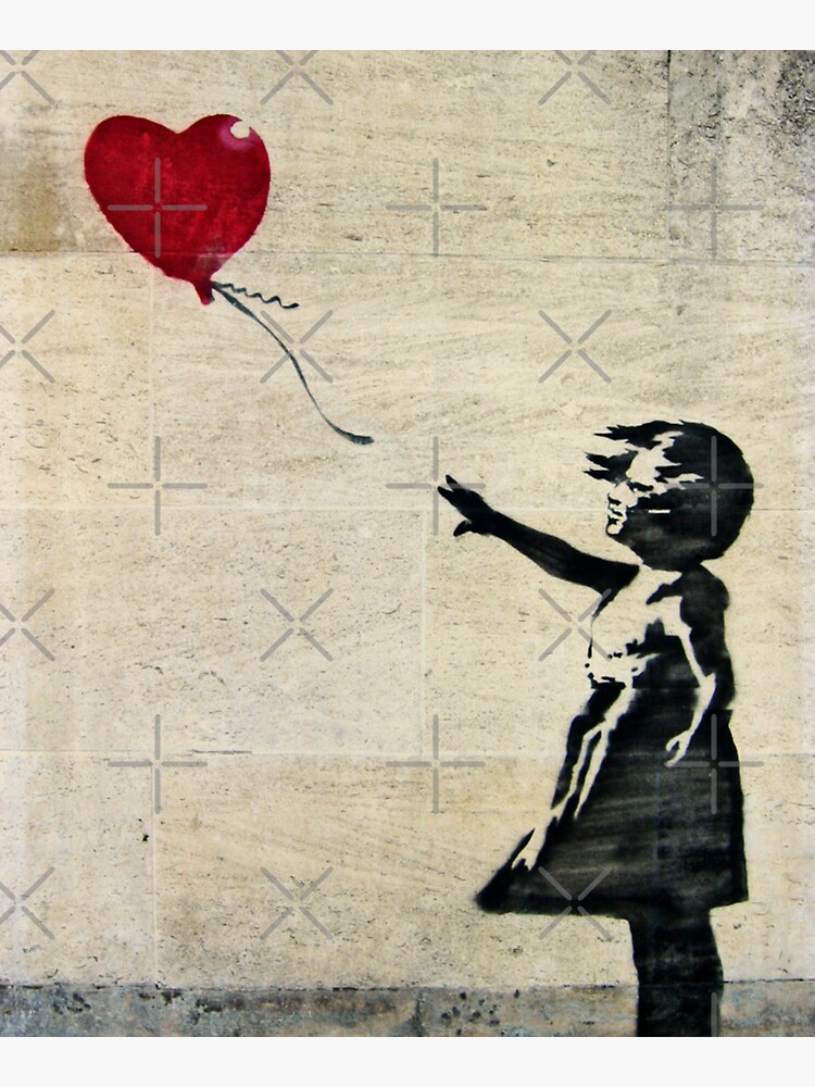 Banksy's Girl with a Red Balloon III by zuluspice