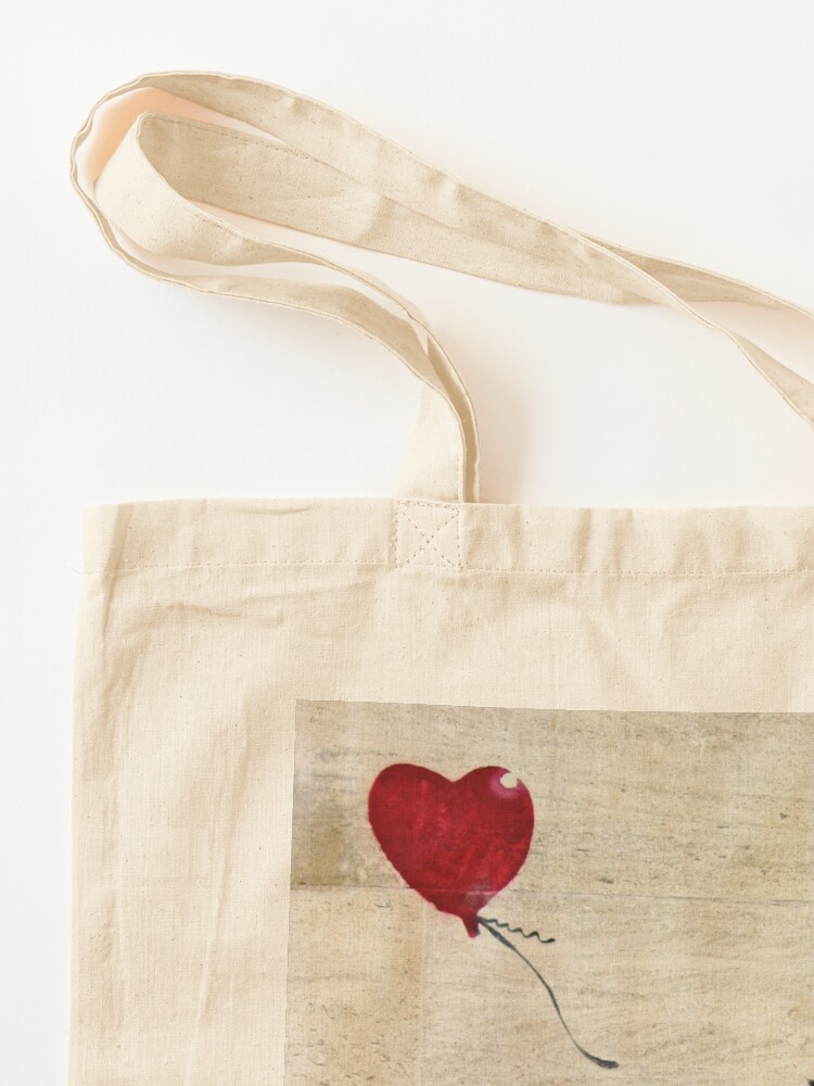 Alternate view of Banksy's Girl with a Red Balloon III Tote Bag