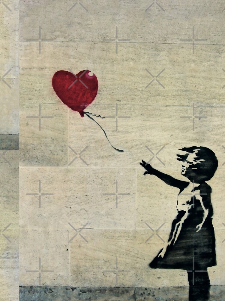 Banksy's Girl with a Red Balloon III by zuluspice