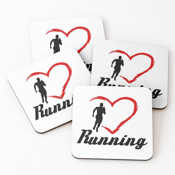 Item preview, Running, runner and heart designed and sold by claudiasartwork.