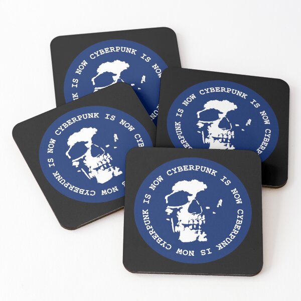 Item preview, Cyberpunk is now skull - Navy Blue designed and sold by MOREDANKMEMES.