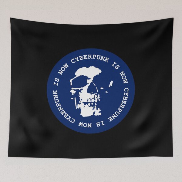 Item preview, Cyberpunk is now skull - Navy Blue designed and sold by MOREDANKMEMES.
