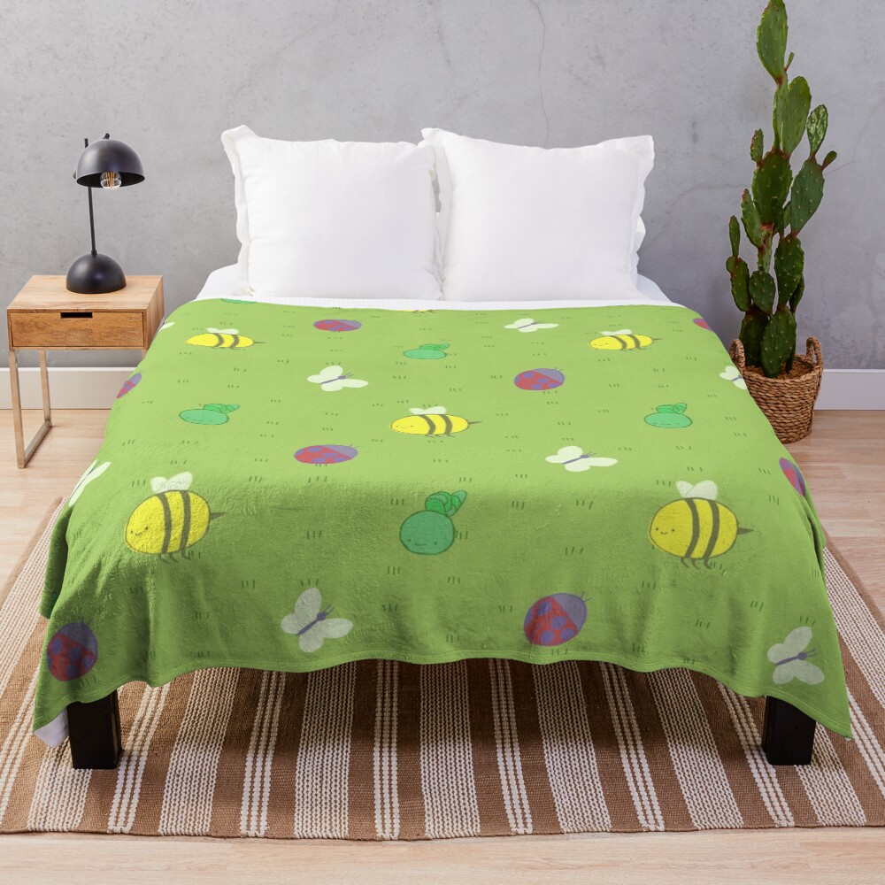 Adventure Time™ end credits pattern Throw Blanket
