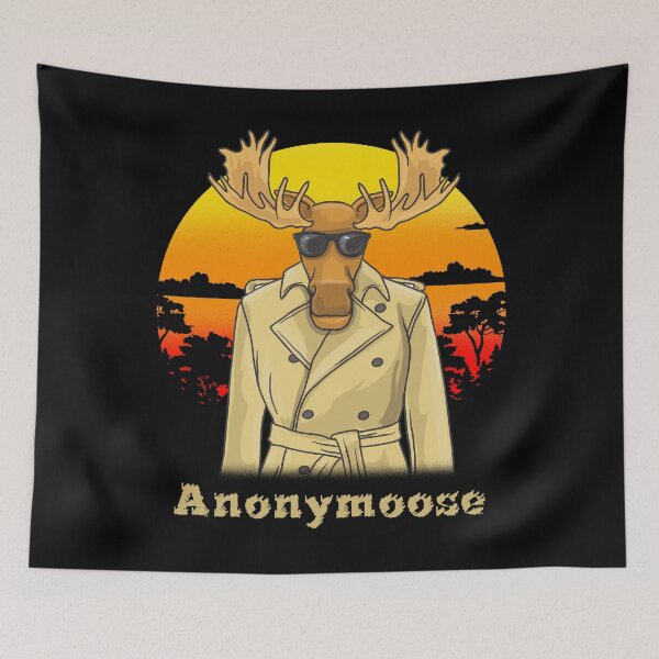Item preview, Funny Moose Anonymoose Pun designed and sold by PragmaticFalcon.