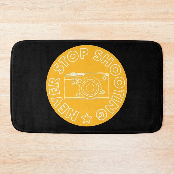 Item preview, Never Stop Shooting - Camera - Yellow designed and sold by MOREDANKMEMES.