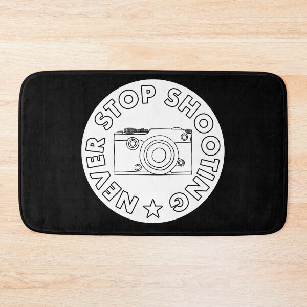 Item preview, Never Stop Shooting - Camera - White designed and sold by MOREDANKMEMES.