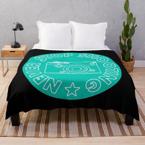 Item preview, Never Stop Shooting - Camera - Teal designed and sold by MOREDANKMEMES.