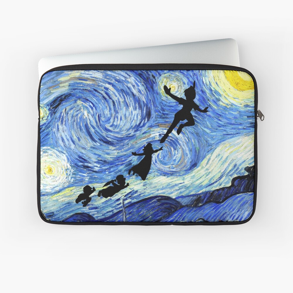 Peter Pan Starry Night Laptop Sleeve