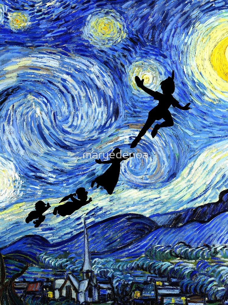 Peter Pan Starry Night by maryedenoa