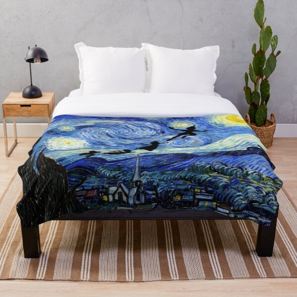 Peter Pan Starry Night Throw Blanket