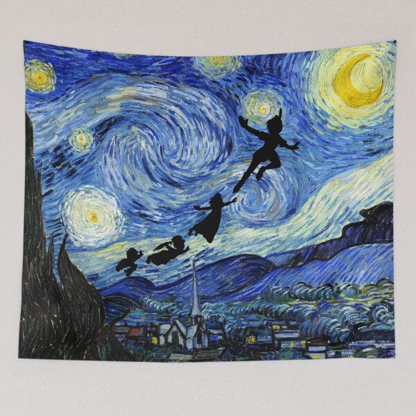 Item preview, Peter Pan Starry Night designed and sold by maryedenoa.
