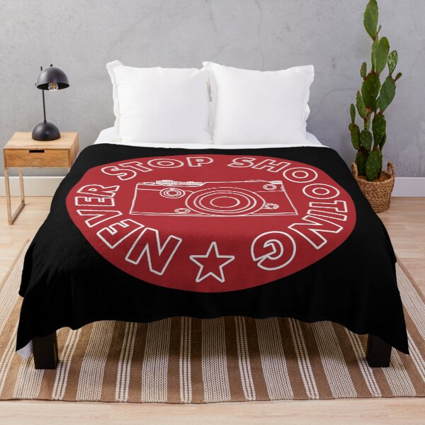 Item preview, Never Stop Shooting - Camera - Red designed and sold by MOREDANKMEMES.