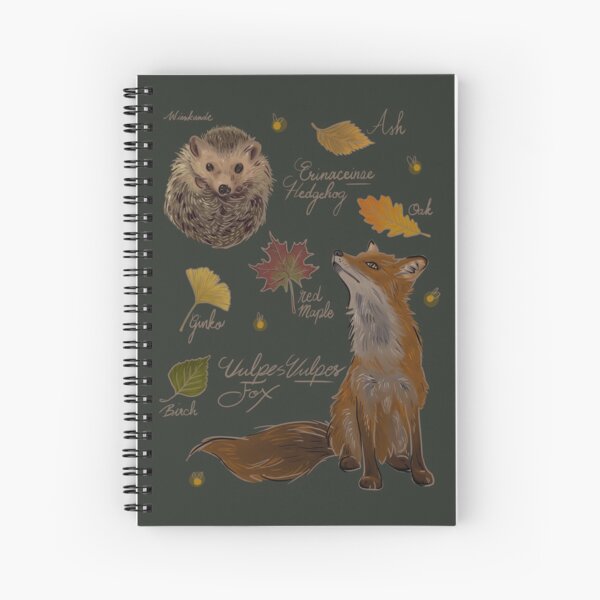 Item preview, Fox and Hedgehog Autumn leaves firefly display designed and sold by Wieskunde.