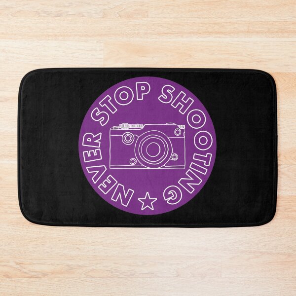 Item preview, Never Stop Shooting - Camera - Purple designed and sold by MOREDANKMEMES.