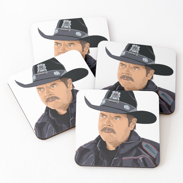 Artikelvorschau, Wynonna Earp Sticker - Sheriff Randy Nedley entworfen und verkauft von Jessica Tucker.