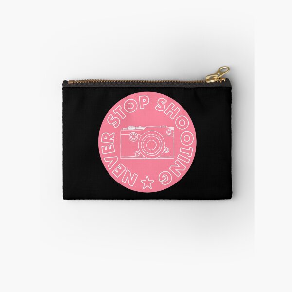 Item preview, Never Stop Shooting - Camera - Pink designed and sold by MOREDANKMEMES.