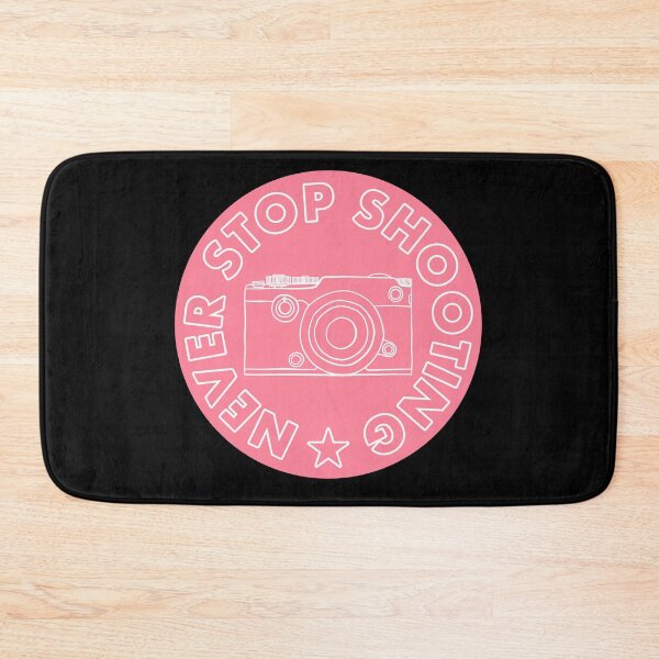 Item preview, Never Stop Shooting - Camera - Pink designed and sold by MOREDANKMEMES.
