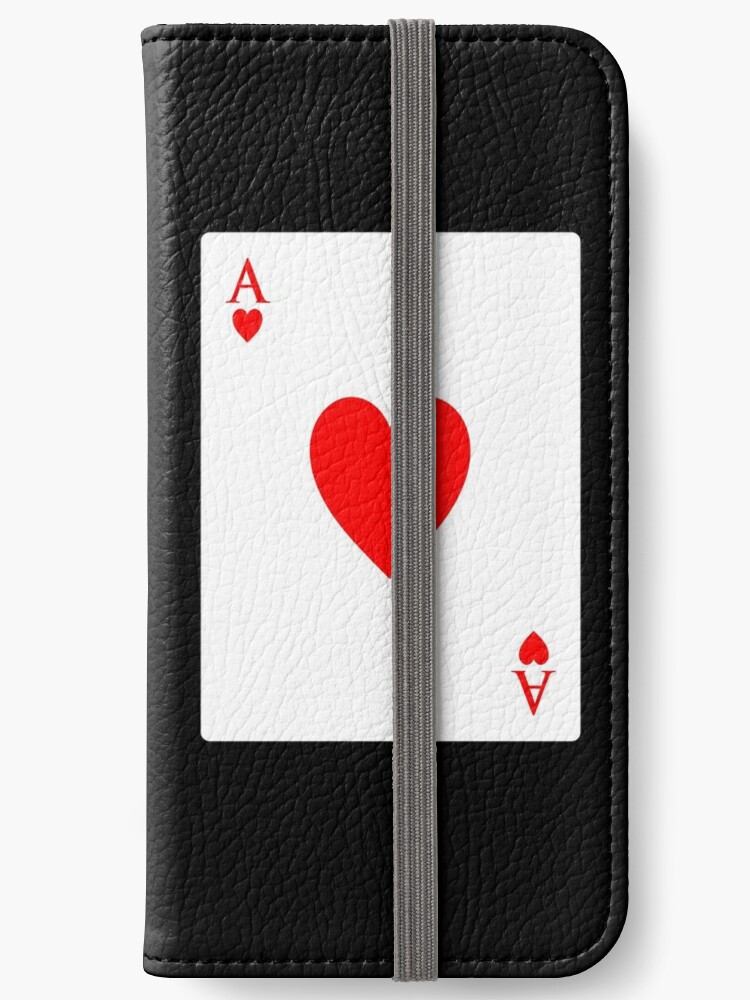 As Herz Ass Karten Kartenspiel Spieler Spieler Poker Romantik Iphone Flip Case Von Tomsredbubble Redbubble