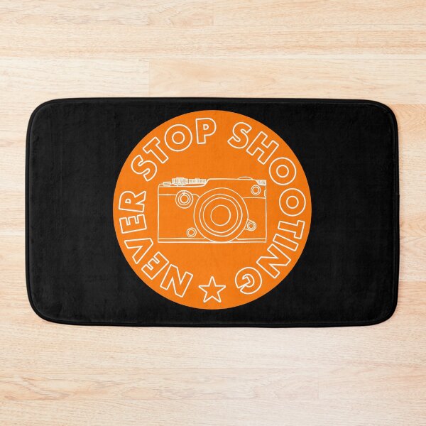 Item preview, Never Stop Shooting - Camera - Orange designed and sold by MOREDANKMEMES.