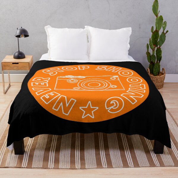 Item preview, Never Stop Shooting - Camera - Orange designed and sold by MOREDANKMEMES.