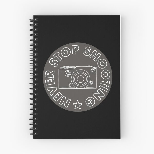 Item preview, Never Stop Shooting - Camera - Grey designed and sold by MOREDANKMEMES.