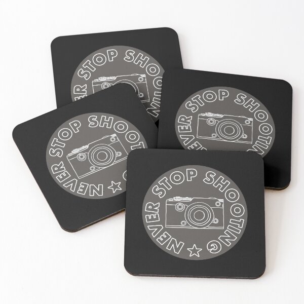 Item preview, Never Stop Shooting - Camera - Grey designed and sold by MOREDANKMEMES.