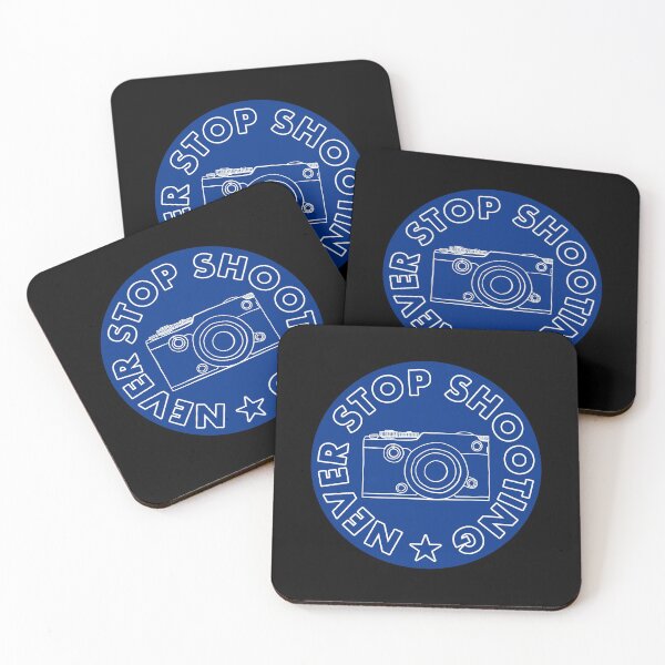 Item preview, Never Stop Shooting - Camera - Blue designed and sold by MOREDANKMEMES.