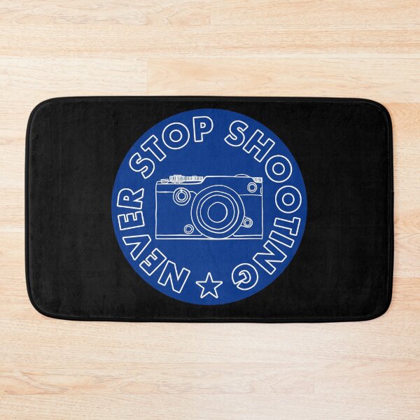 Item preview, Never Stop Shooting - Camera - Blue designed and sold by MOREDANKMEMES.