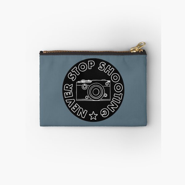 Item preview, Never Stop Shooting - Camera - Black designed and sold by MOREDANKMEMES.