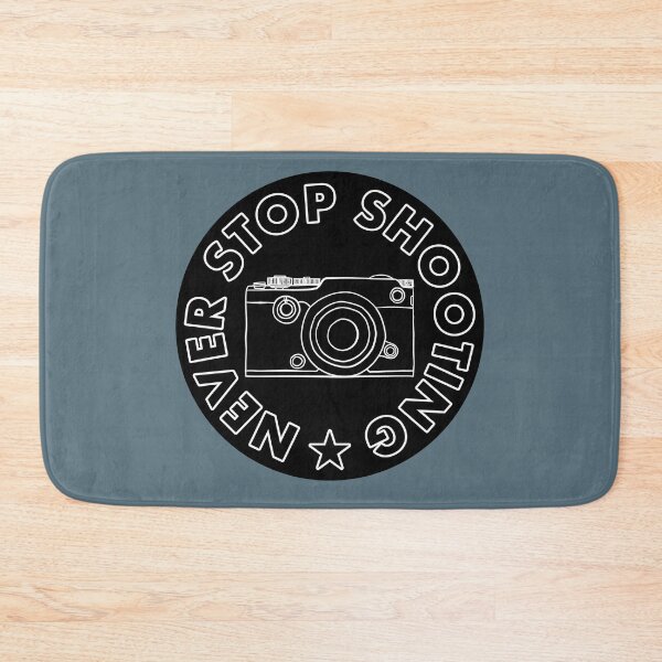 Item preview, Never Stop Shooting - Camera - Black designed and sold by MOREDANKMEMES.