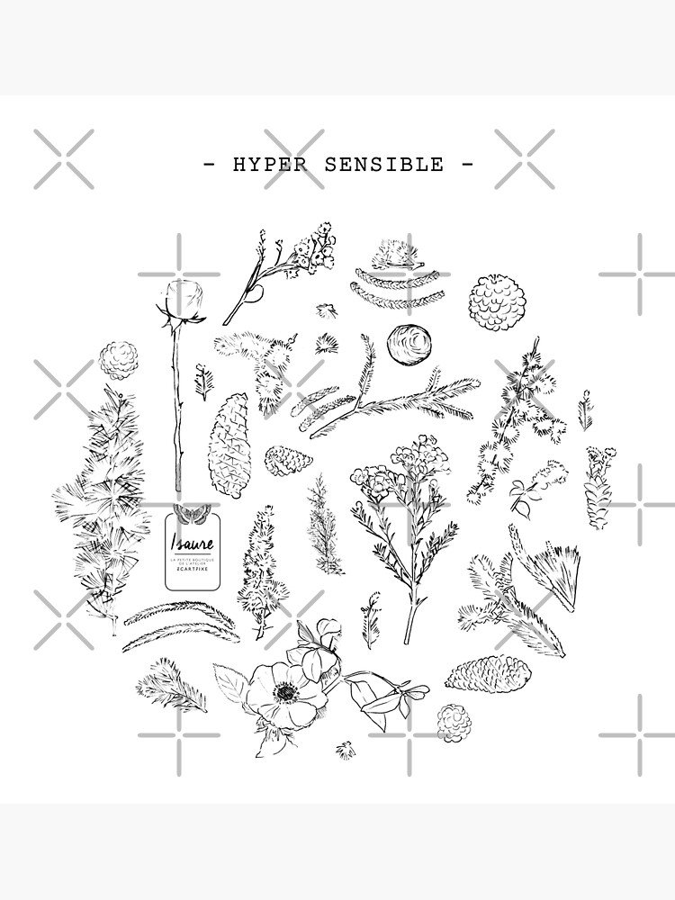 Aperçu 3 sur 3. Impression artistique avec l'œuvre HYPER SENSIBLE créée et vendue par IsaureEcartfixe.