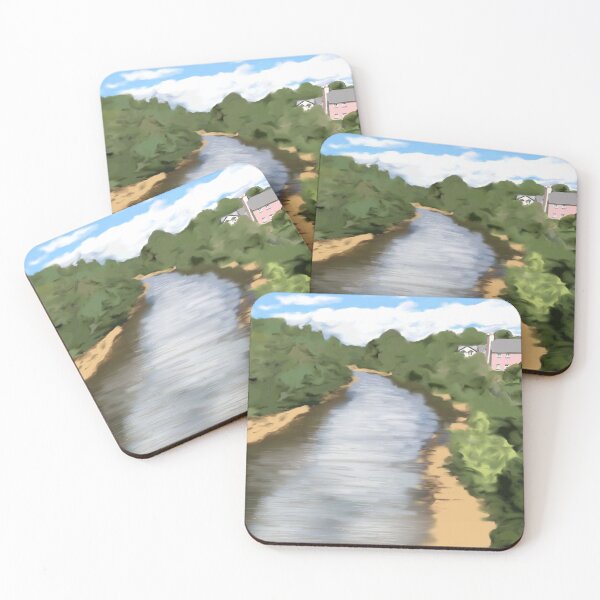 Item preview, Casa rosada en la orilla del río designed and sold by LYNN COSTELLOE.