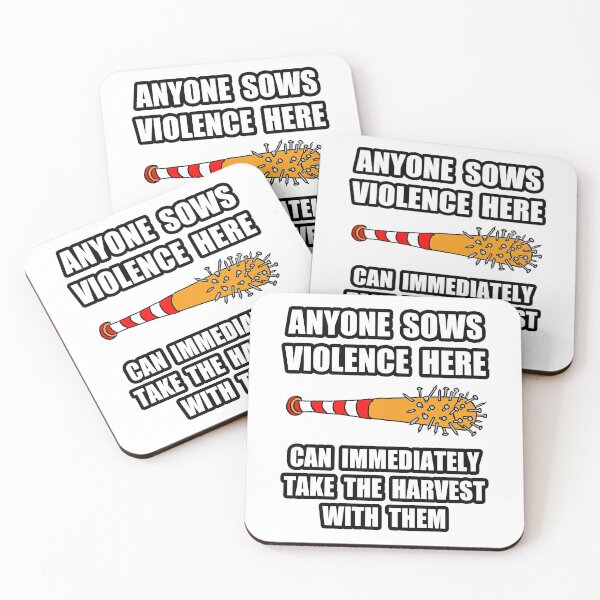 Item preview, No Violence, No Harvest; designed and sold by StickerApe.