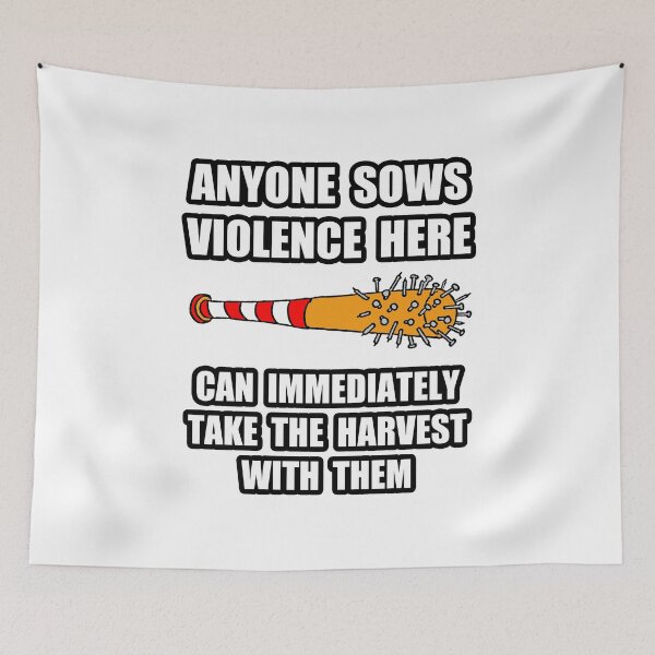 Item preview, No Violence, No Harvest; designed and sold by StickerApe.