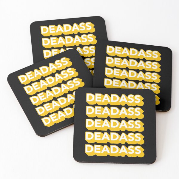Item preview, Deadass Typography - Yellow designed and sold by MOREDANKMEMES.