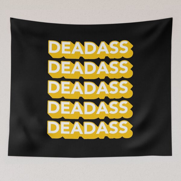 Item preview, Deadass Typography - Yellow designed and sold by MOREDANKMEMES.