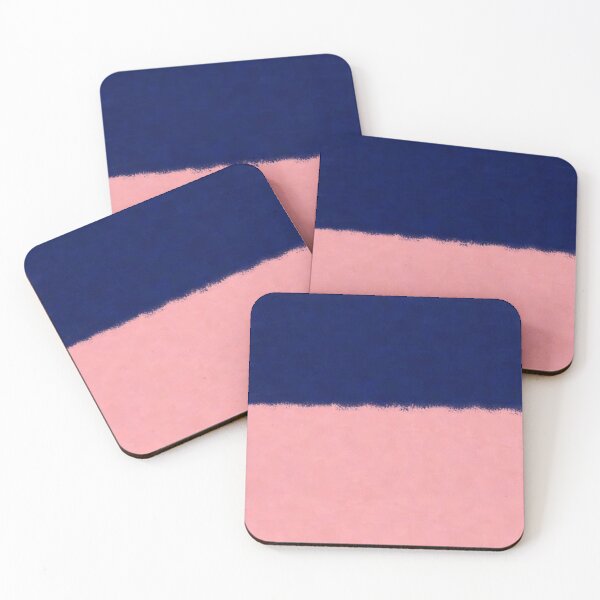 Item preview, Navy Blue and Pink Smudgy Paint Color Block designed and sold by kierkegaard.