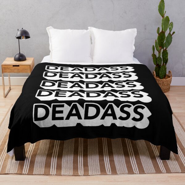 Item preview, Deadass Typography - White designed and sold by MOREDANKMEMES.
