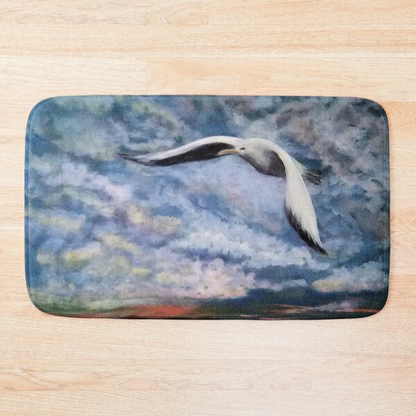 Item preview, JLS in Flight (Jonathan Livingston Seagull reference), original is acrylic on 18x24" canvas. designed and sold by Diana Robbins.
