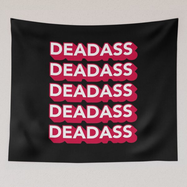 Item preview, Deadass Typography - Red designed and sold by MOREDANKMEMES.