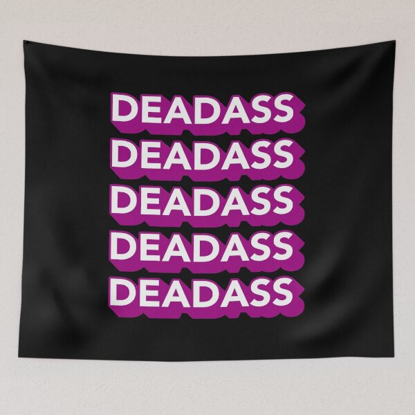 Item preview, Deadass Typography - Purple designed and sold by MOREDANKMEMES.