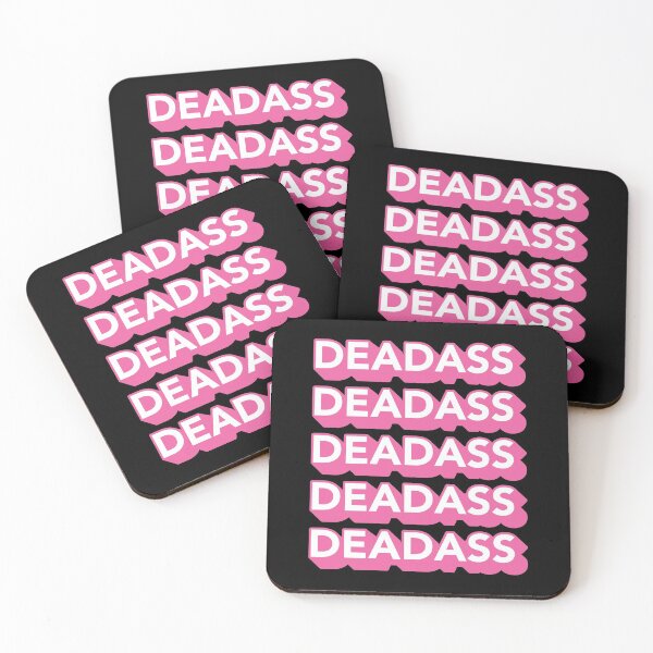 Item preview, Deadass Typography - Pink designed and sold by MOREDANKMEMES.
