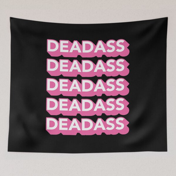 Item preview, Deadass Typography - Pink designed and sold by MOREDANKMEMES.