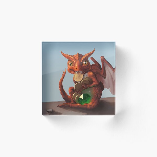 Baby Dragon Acrylic Block