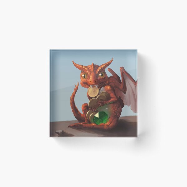 Baby Dragon Acrylic Block